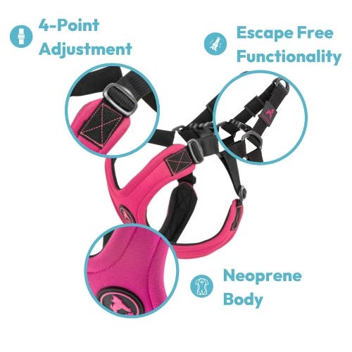 #04612 - Escape Free Sport Harness: Black / Medium